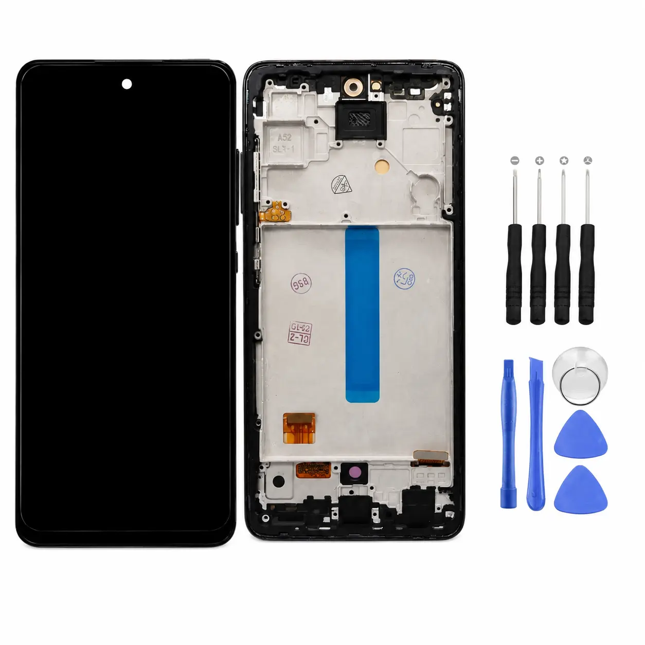 For Samsung Galaxy A52 A53 A54 A55 LCD Display Touch Screen Digitizer Frame