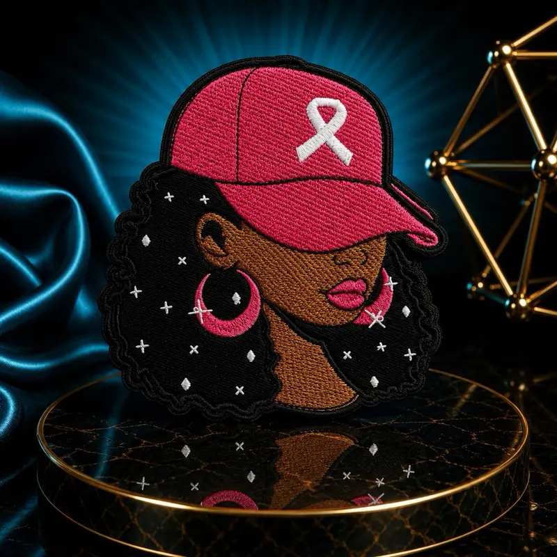 Cancer Awareness Representation Iron-On Medium Patch