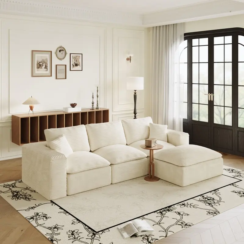 Beige + Foam + 3 Seat