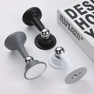 2-piece door suction hole-free (1 door suction head +1 door suction base) New household strong magnetic door suction device, bathroom anti-collision and quiet door suction.
