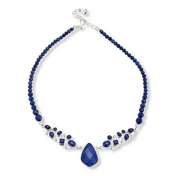 Mine Finds by Jay King Gallery Collection Sterling Silver Lapis 18-1/4" Necklace