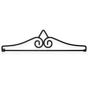 Garden Flag Wall Hanger, Black Wrought Iron Small Flag Hanger, Heavy Duty Garden Flag Holder (Ideal for Flag/Banner with Width Smaller than 13)