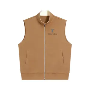 TRUUTH Essential Heavyweight Menswear Vest, Men's Cotton-Polyester Fabric Tops