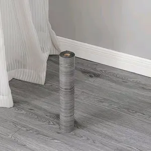 40x300cm Self-Adhesive Durable PVC Material Wood Grain Pattern Floor Sticker/wallpaper, Waterproof Easy Clean, Ideal for Rent Houses, Old Houses, Dorms, Shops