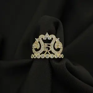 Gold plated 15 años ring - 15 years ring perfect gift