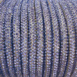 Lavender Rhinestone Rope: Elegant, vibrant, and perfect for adding a touch of sparkle to any project!