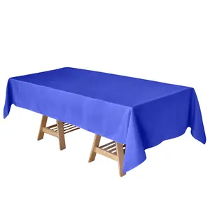 Polyester 60"x102" Rectangle Tablecloth Royal Blue - Durable and Stylish Table Cover