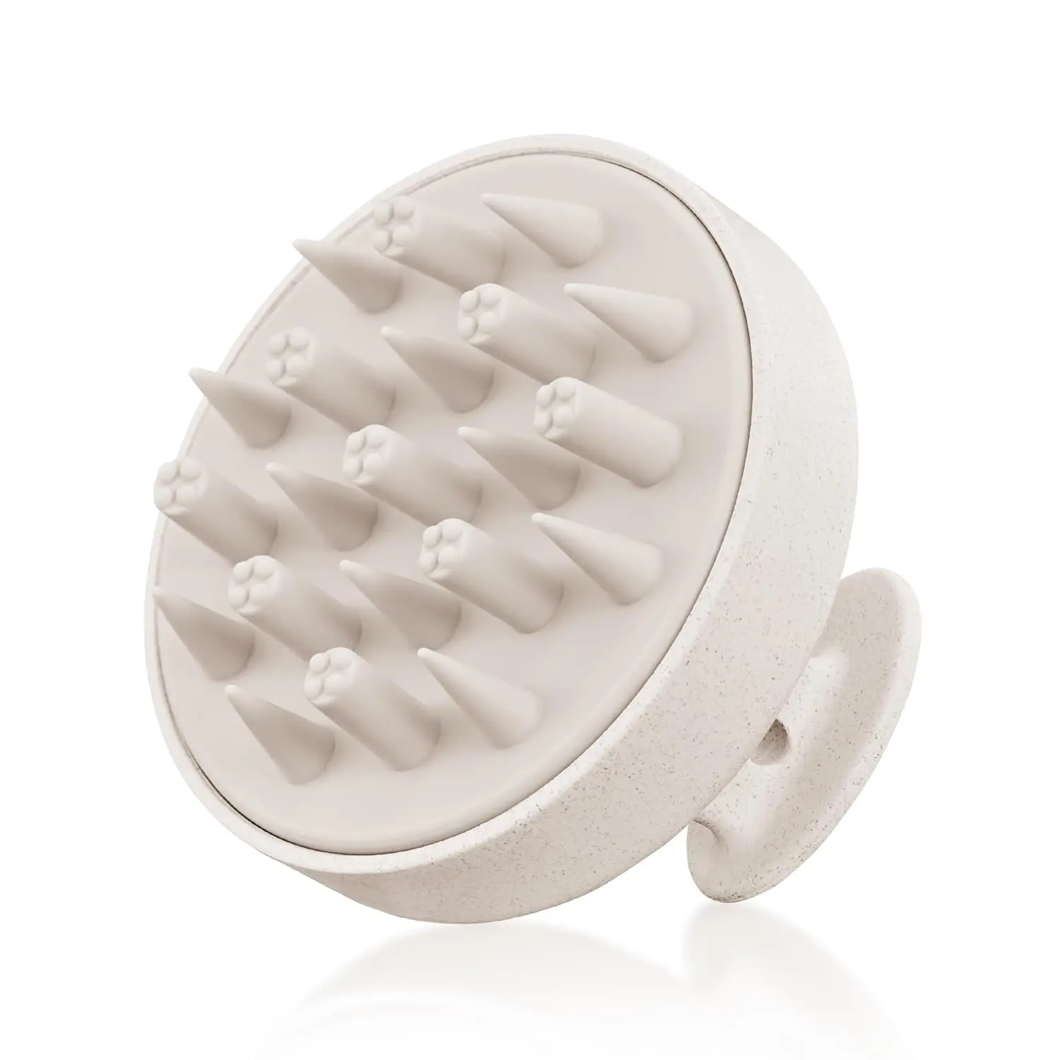 HEETA Scalp Massager Hair Scrubber Shampoo Brush Exfoliator for Hair Growth | 2-in-1 Soft Silicone Bristles, Head Massager Gentle Cleaning Dandruff Removal, Wet Dry Use for for All Type Hair, Easy-Grip