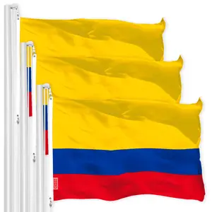 Colombia Colombian Flag 3x5 Ft 3-Pack 150D Printed Polyester By G128