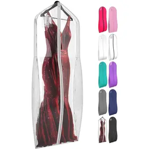 72" Tapered Long Dress  for Gowns - Wedding Dress Garment Bag for Dresses - Long Garment  for Hanging Clothes & Closet Storage, Dress Bag for Airplane