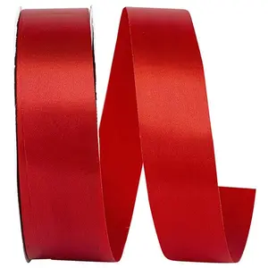 Florist Basics -- Acetate / Satin Supreme Cooler Ribbon -- Red Color --- Various Sizes