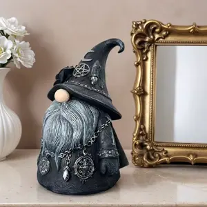 Gothic Gnome Statue, Gothic Style Goblin Sculpture, Home Desktop Decoration, Unique Decorative Piece, Perfect for Gothic Lovers, Decorative Statues
