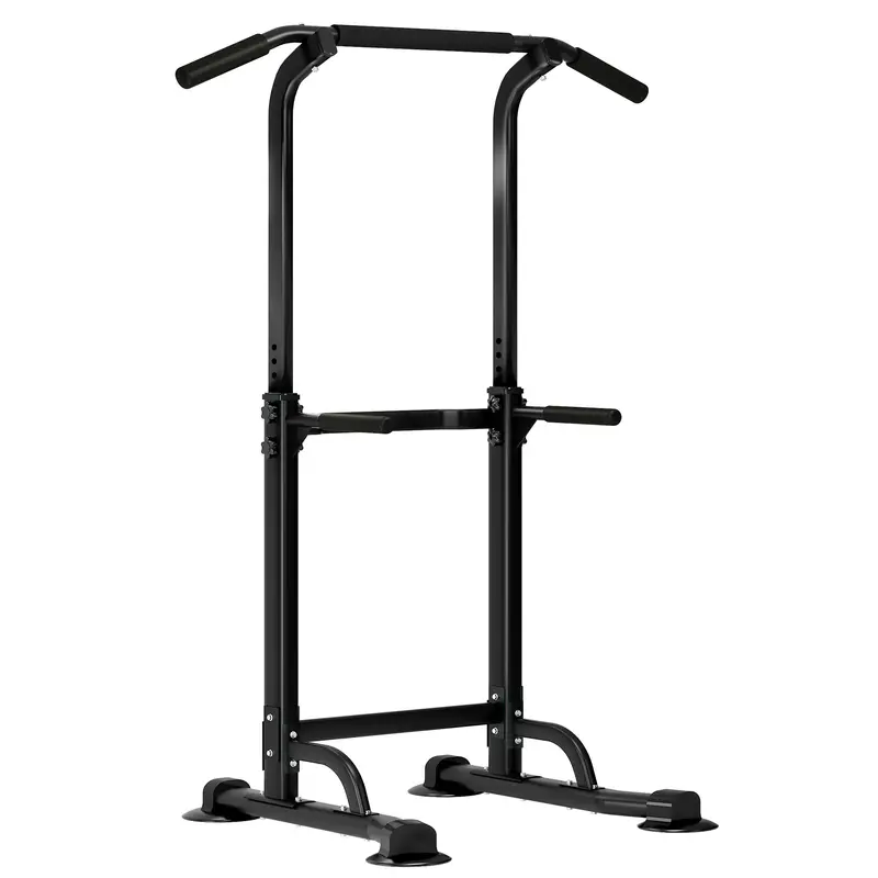 Space Saving 5-in-1 Home Gym: Adjustable Pull Up Bar, Dip Station & Push Up Stand - Full Body Workout Equipment for Men & Women Home Gym Kit Exercise Machine