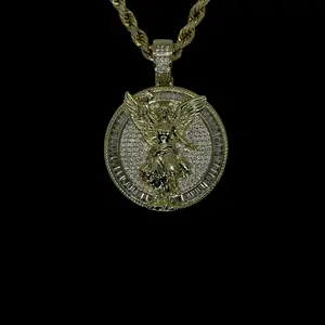 14k Gold Plated Baguette Centenario Necklace