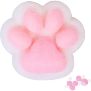 1pcs White Squishy Cat Paw Squishy Toy,5 Inches Big FuFu cat Squeeze Paw,Cute Soft Squeeze Fidget Toys Squeeze Toys for Stress Relief Pinch Family Toys Gifts for Kids Adults