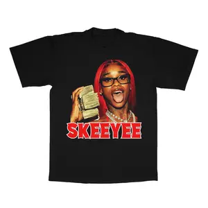 Sexyy Red Vintage Rap Tee Big Face T-shirt