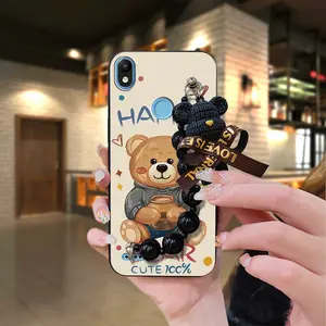 Anti-knock Waterproof Phone Case For infinix X5515/Smart2 protective case Simplicity Bear bracelet cute Cartoon Dirt-resistant Skin-friendly feel phone case soft case silicone