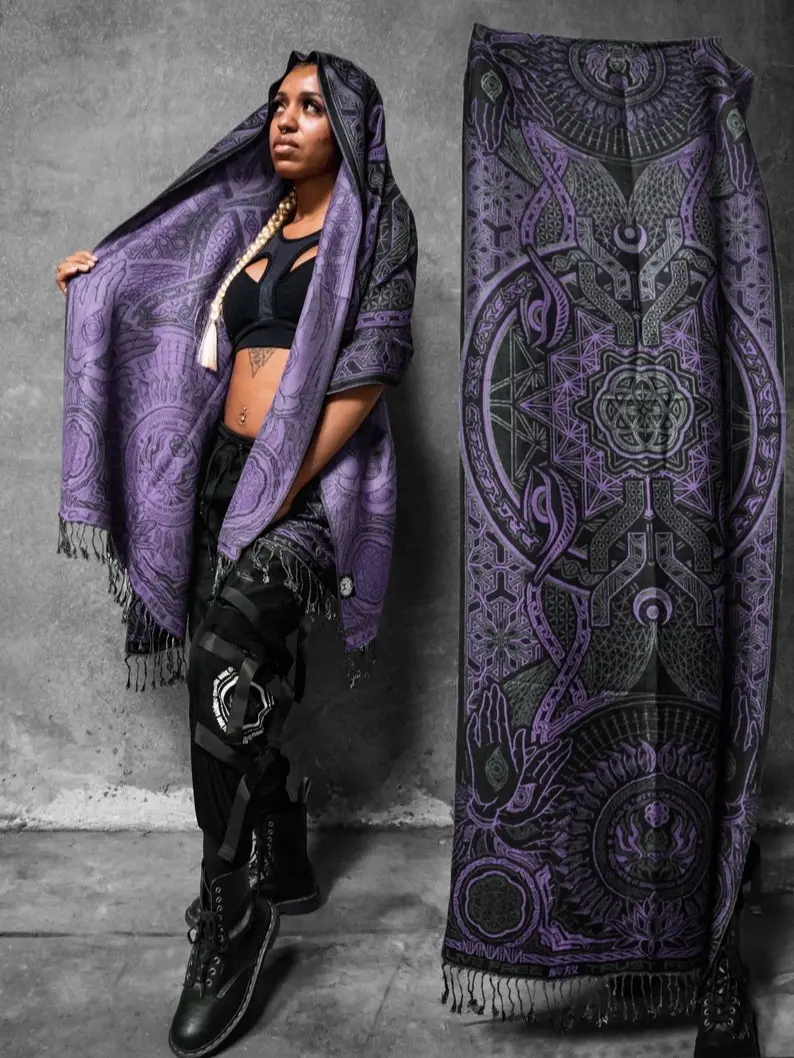 PROTECTED By INTENT • LAVENDER • Festival Shawl / Festival Pashmina / Festival Shawl / Festival Scarf / Pashmina Festival