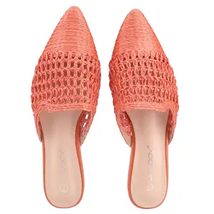 Belovely Woven Whisper: Chic Woven Mules [BETH-10]
