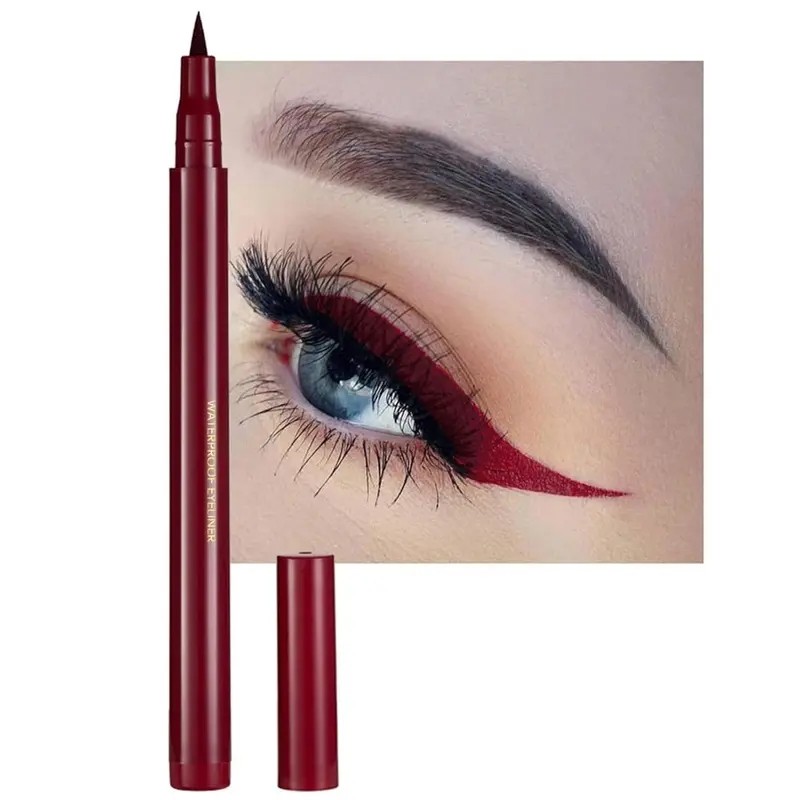 Liquid Eyeliner, Eyeliner Liquid, Long-lasting Colored Eyeliners, White Black Red Brown Green Purple Waterproof High-pigmented Colorful Eyeliners for Eye Makeup,1PC