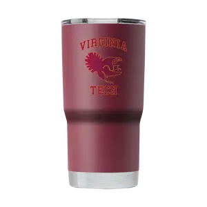 Virginia Tech "College Vault" 20oz Maroon Tumbler