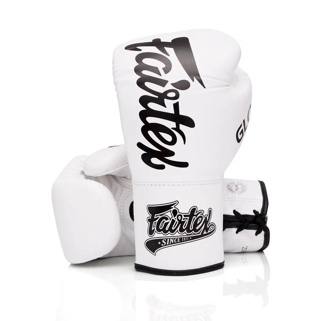Fairtex Glory BGLG1 Laced Kickboxing Gloves in Premium Leather, Handmade with Shock-Absorbing Padding for Boxing & Combat Sports Training, Combat Sports Gloves, Athletic Sports Gloves