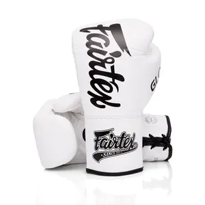 Fairtex Glory BGLG1 Laced White Kickboxing Glove Fairtex Glory BGLG1 Laced White Kickboxing Glove