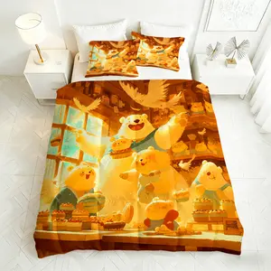 Microfiber Comforter Set, 3-Piece King Size, Soft & Fluffy, Hypoallergenic, Wrinkle-Free, Fade-Resistant, Easy-Care Design