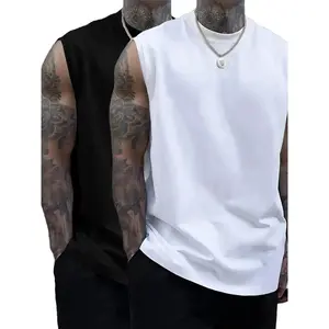 Men's Solid Color Round Neck Tank Top, Loose Casual Comfy Classic Crew Neck Sleeveless Top for Summer, Men's Clothes for Daily Wear, Casual Loose Fit