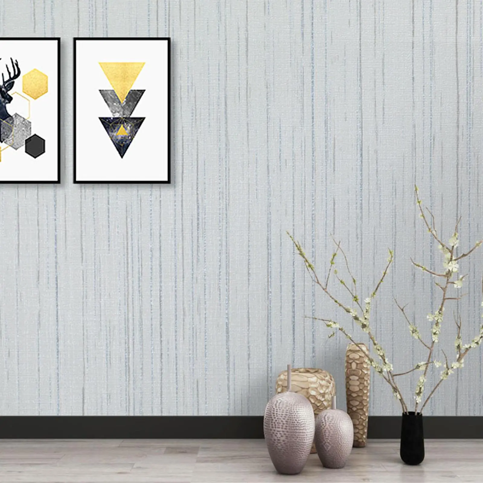 Imitation Wood Grain Wallpaper, Modern Self-adhesive Waterproof Decorative Wallpaper, Wall Sticker for Home Decor, Kitchen, Bedroom, Living Room, TV Background