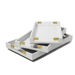 Two's Company Rectangle Decorative Tray