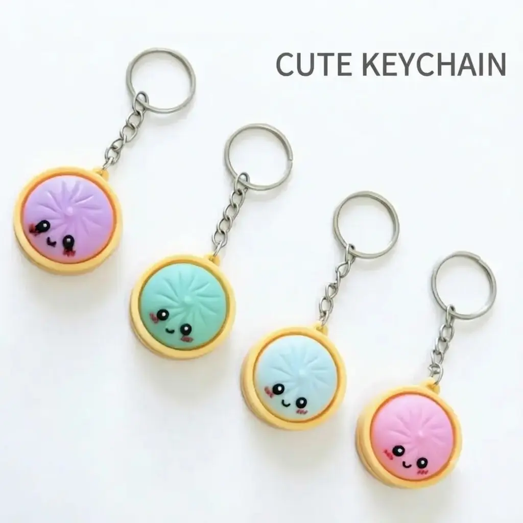 Cute Mini Dumpling Keychain – Adorable Cartoon Pendant for Backpacks, Keys & Bags, Kids & Gifts, Soft & Durable party favor gift gift formen