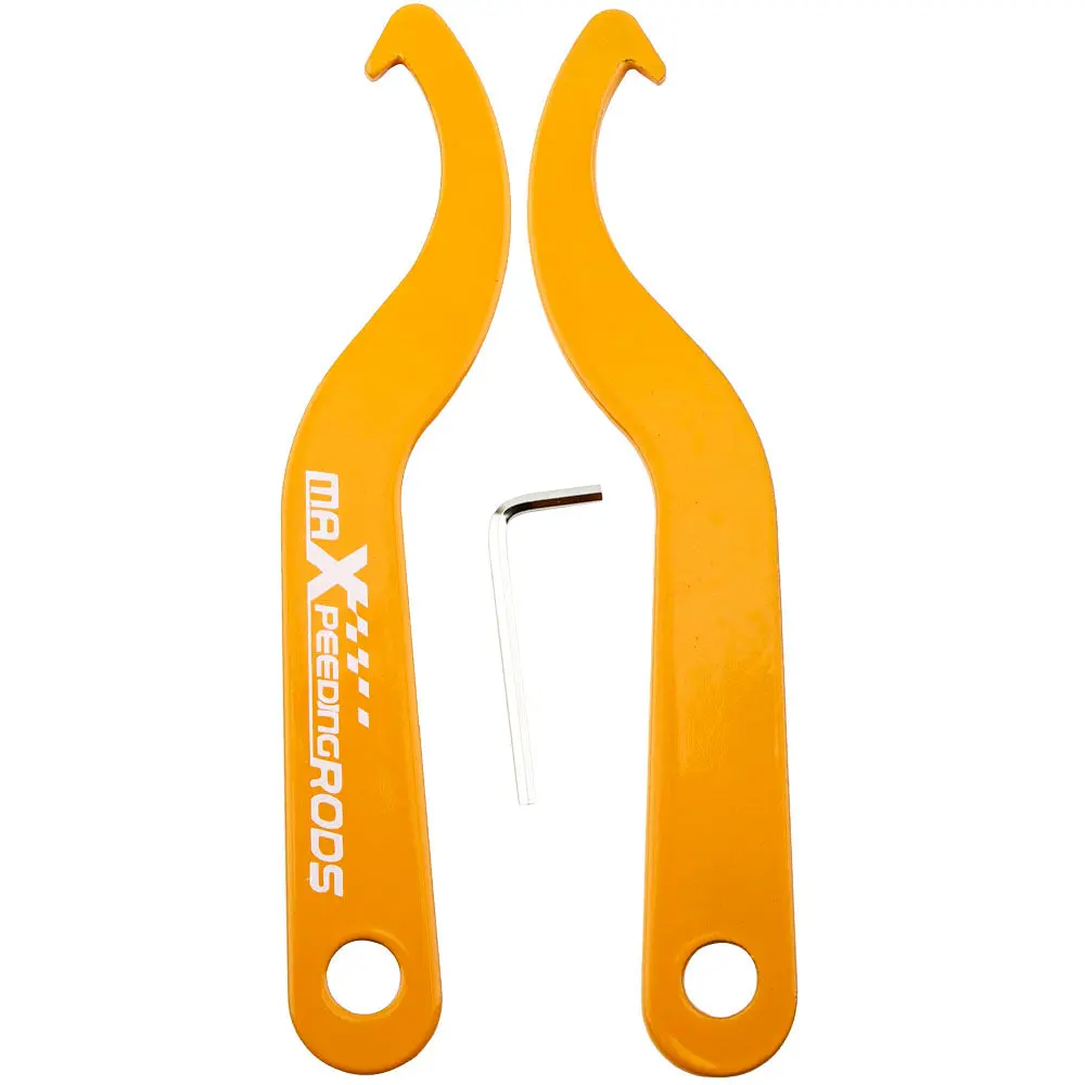 2x Racing Coilover Shock Adjustment Tool Steel Spanner Wrenches Coil Over Wrench