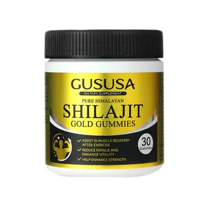 GUSUSA PURE HIMALAYAN SHIL AJIT GOLD GUMMIES Sports Recovery Gummies, Sugar-Free, Vegan Sports Recovery Candy.Ideal for athletes and those needing daily fatigue recovery. 30 gummies