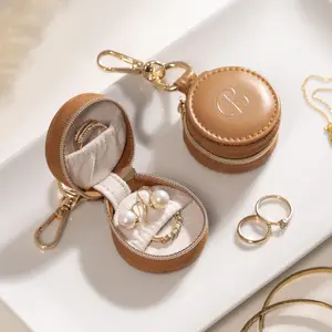 Gym Ring Holder, Mini Travel Ring Jewelry Box, AirTag Leather Keychain Holder, Custom Name Small Jewelry Case, Bridesmaid Gift Wedding Gif, gifts for friends, relatives, family.