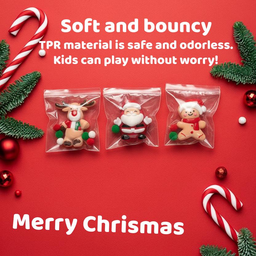 Christmas squeezeable toys, soft quick rebound , relieve stress.Christmas Snow Man Squishies - Rebound Stress Relief Toys.gifts for kids