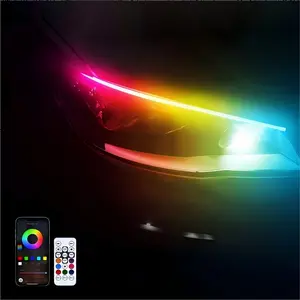 Chameleon Auto Signal Lights Smart Adaptive DRL APP Control Waterproof LED Strips Universal Fit Car Exterior Lighting Kit, LED Car Ambient Light, Car Lighting Accessories