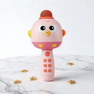 Kid's Portable with Colorful LED Light Karaoke Microphone Toy,Boosts your child's happinessand confidence,Perfect birthday, Christmas,Easter gift for kids ages 3-8 K-pop festival giftcreativity halloween gift ornament music toy Kpop instruments musical