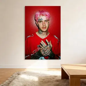 Lil Peep Art Painting Decorative Classic Poster Art Wall Art Oil Painting Art Canvas Poster Decorative Painting Porch Living Room Art Decoration