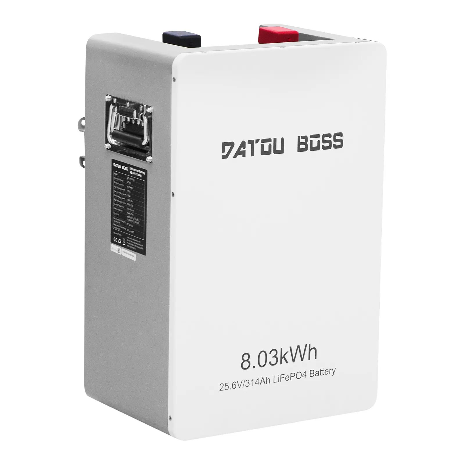 DATOUBOSS 24V 314Ah LiFePO4 Battery 8.03kWh Home Energy Storage Battery | Support Up to 15 Units Parallel, Off-Grid Solar Energy Storage System