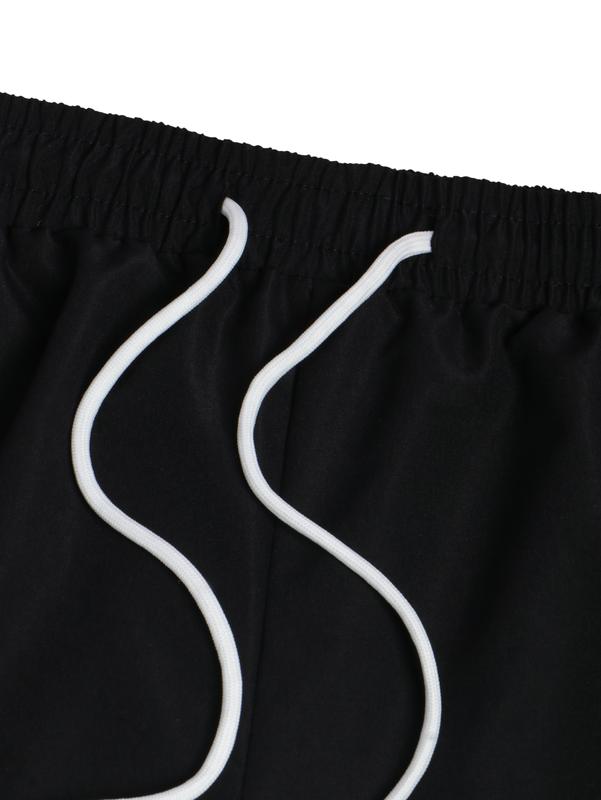 Clean Gent men's casual sweatpants with white side stripes and embroidery design, casual sportswear, sports trousers, sports suits, sports casual style sportswear, strappy straight sportswear