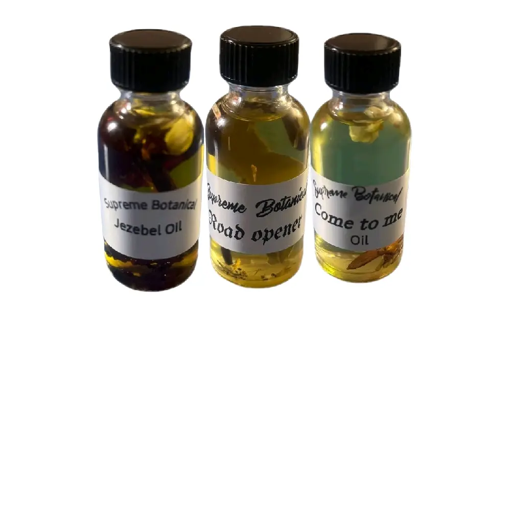 Supreme Botanicals Come To Me Set - 3 x 15ml Bottles of Jezebel Oil, Road Opener Oil & Come to Me Oil for Aromatherapy Wellness Healthcare Therapeutic