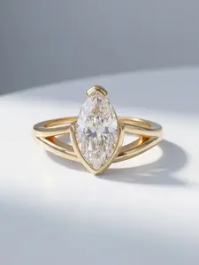 1 PC Horse Eye Shape Zircon Ring for Women, Elegant Engagement Ring, Zircon Embellished Rings, Daily Clothing Decor Wedding Engagement Eternity Band Ring Anniversary Party Birthday Valentine's Day Gift for Girlfriend