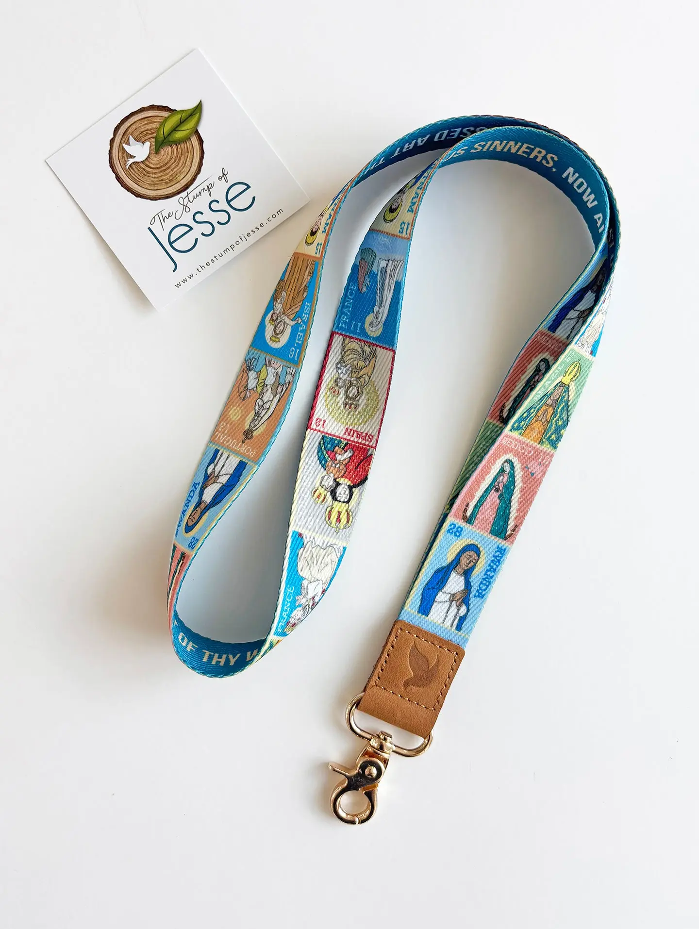 Ave Maria Post Lanyard