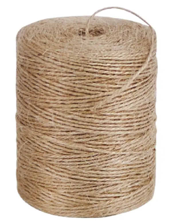 Natural Jute Twine String 800 FT x 2mm, 3-Ply for Craft Gardening Plant Gift Wrapping Tag Art Photo String