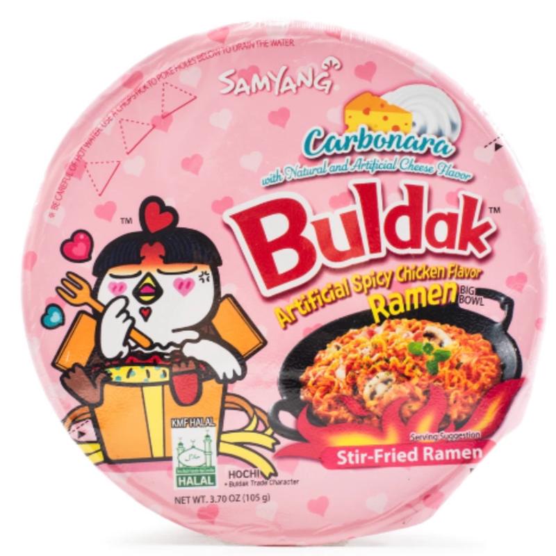 Samyang Buldak Ramen Carbonara Hot Chicken Flavor ( Bowl ) pack of 6