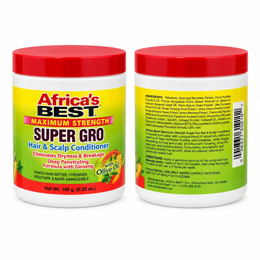 AFRICA'S BEST Maximum Strength Super Gro Hair & Scalp Conditioner, 5.25 oz