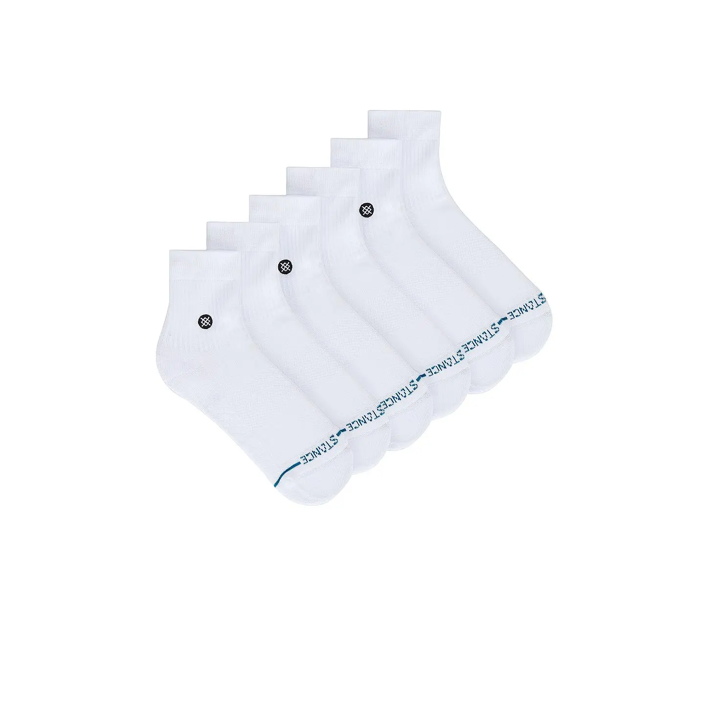 Stance Icon Quarter 3 Pack Socks in Blue