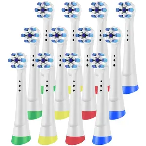 12 Pack Replacement Heads Compatible with Oral B iO Electric Toothbrush, Soft Toothbrush Heads for Oral-B iO 2/3/4/5/6/7/8/9/10 Series