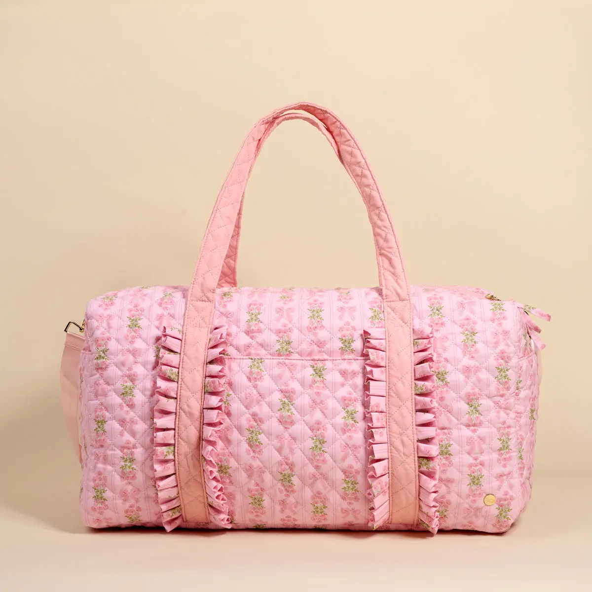 Oh So Fancy Pink On-the-Go Quilted Weekender Bag